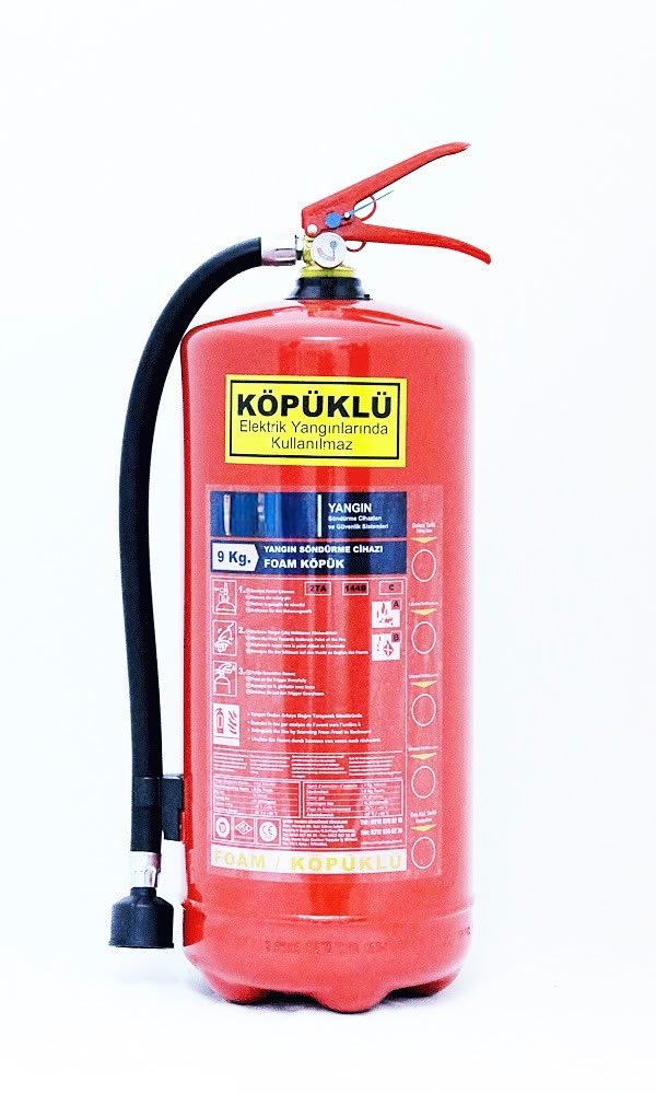 9 kg Köpüklü Yangın Söndürücü