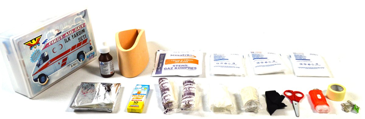 Plastik Kutulu Taşınabilir İlk Yardım Çantası