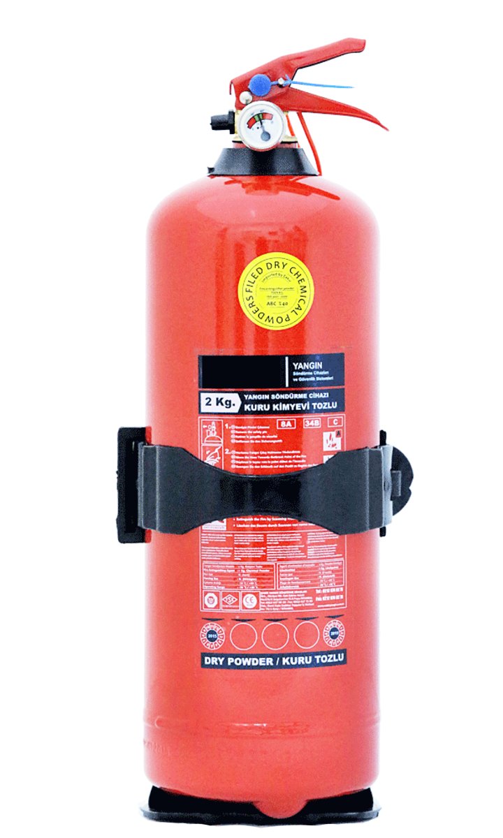 2 kg ABC Kuru Kimyevi Tozlu Yangın Söndürücü