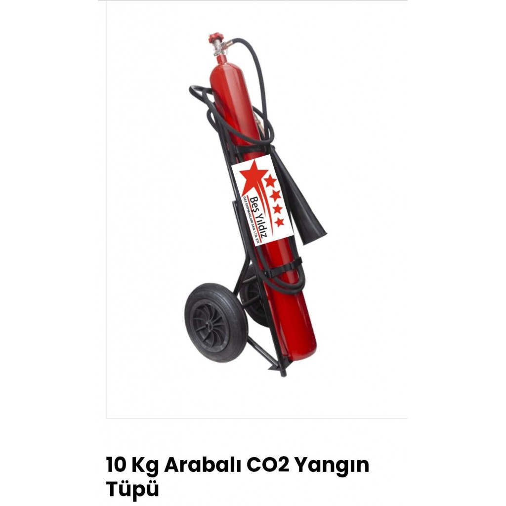 10 kg Karbondioksitli (CO2) Yangın Söndürücü