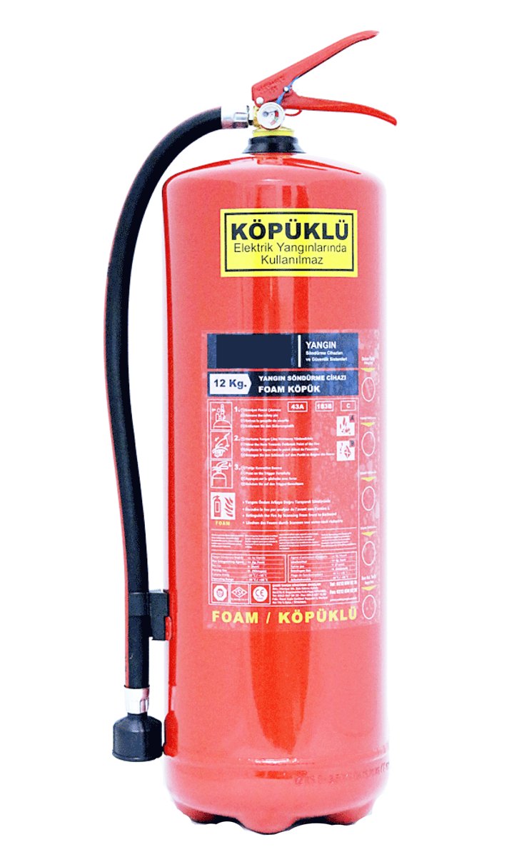 12 kg Köpüklü Yangın Söndürücü