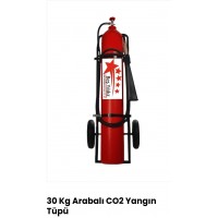 30 kg ARABALI 5 MT HORTUMLU co2 KARBONDİOKSİTLİ YANGIN SÖNDÜRME TÜPÜ 